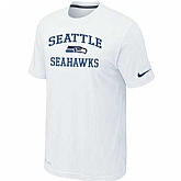Men's Seattle Seahawks Team Logo White Nike Short Sleeve T-Shirt FengYun,baseball caps,new era cap wholesale,wholesale hats